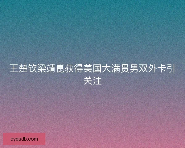 王楚钦梁靖崑获得美国大满贯男双外卡引关注